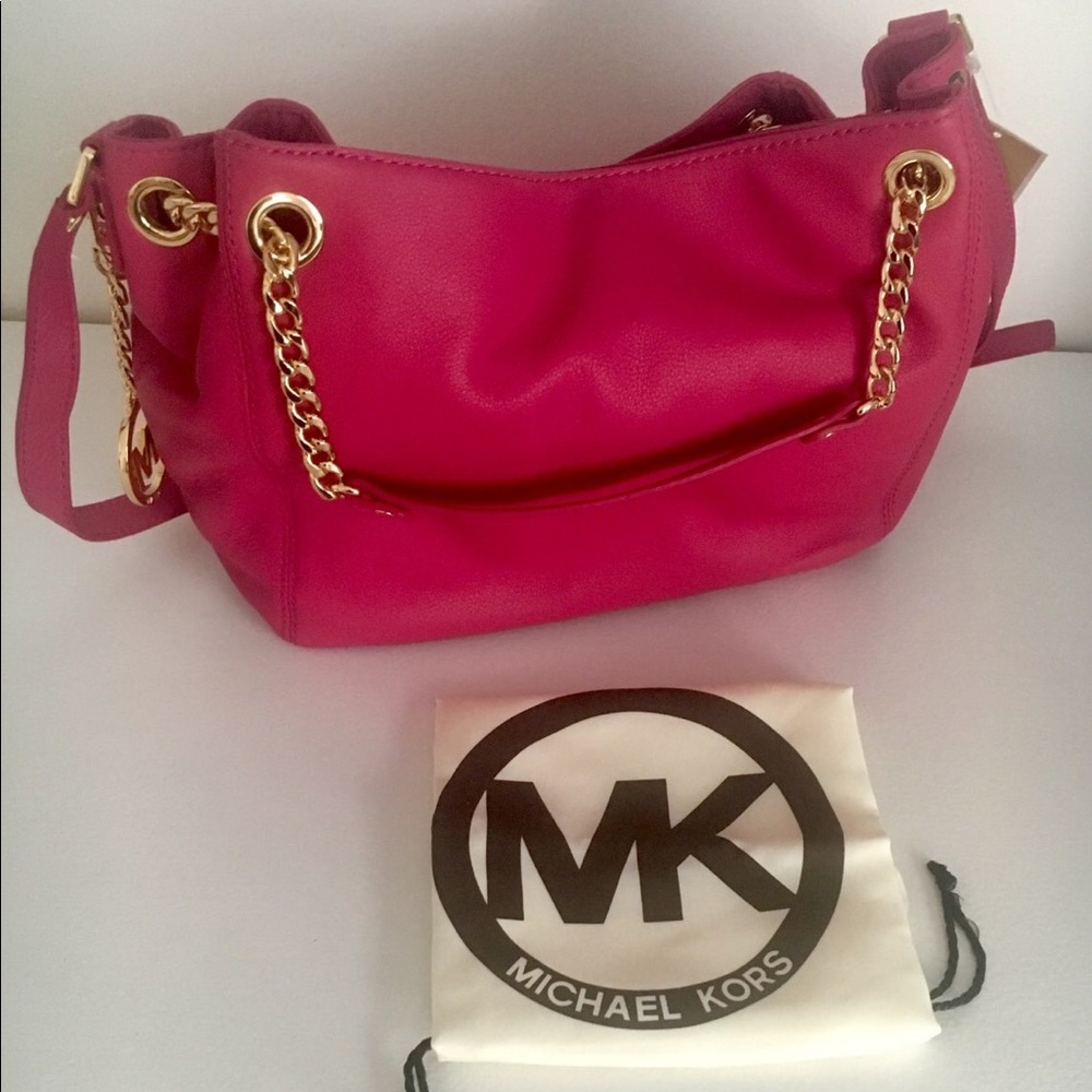 🆕Michael Kors Fuchsia Tote/ Shoulder Bag